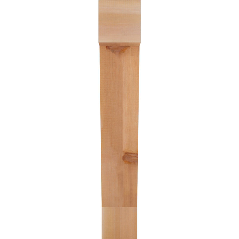 Support de bloc traditionnel, H 38 po x l 6 po x P 26 po, Cèdre rouge de l'Ouest (scié brut)