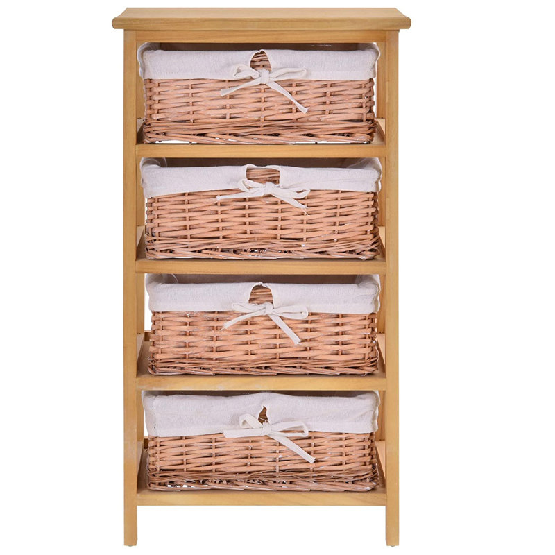 Moises 40cm W Wood Shelving Unit