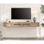 Meuble télé flottant pour téléviseur de 80 po ou moins Ebern Designs-498744082