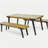 1 DINING TABLE+2 DINING BENCHES