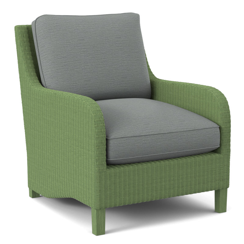 Gibraltar Armchair, Blue Buffalo Check; 0120-61, Celery