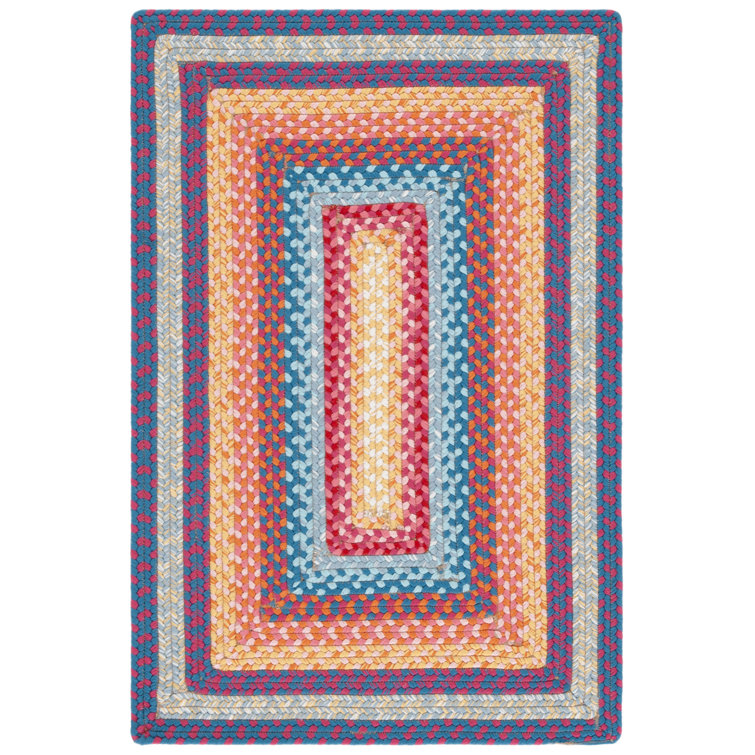 Ceaira Hand Woven Performance Machine Washable Performance Striped Indoor/Outdoor Area Rug