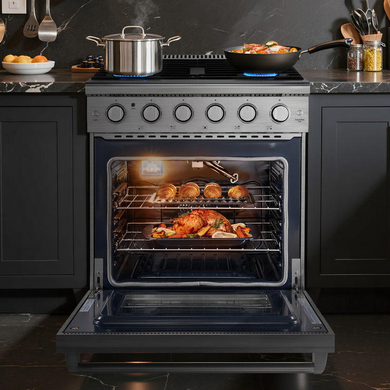 Tiroir de rangement 30 po avec 5 brûleurs scellés en acier inoxydable