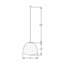 Luminaire suspendu en forme de dôme à 1 lumière Mickie-269283002