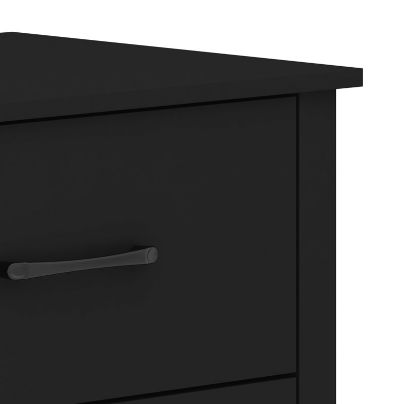 Commode double 6 tiroirs Walter, Noir