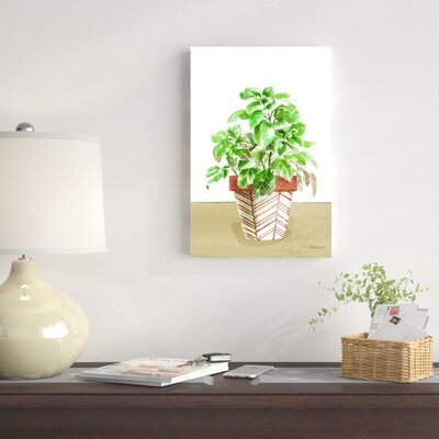 Herb Garden II White by Beth Grove - Wrapped Canvas Painting -  Red Barrel StudioÂ®, 0EB99771CE754D98949ED455C969E8B9