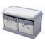 Abbey Canvas Upholstered Storage Bench-1110224382