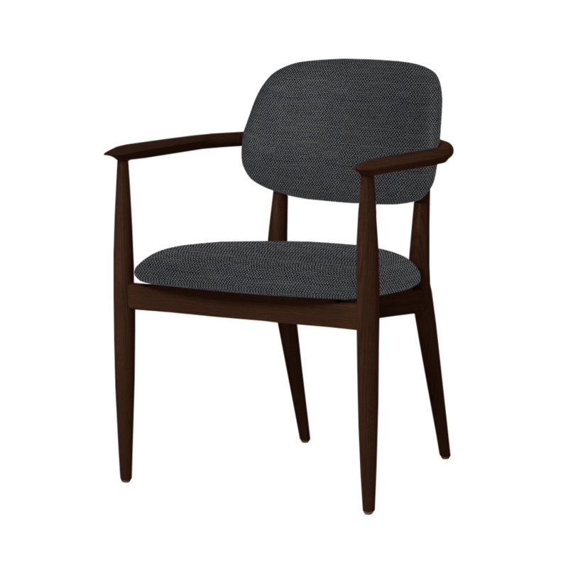 Chaise Slow de Space Copenhagen, Chêne brun foncé, Ère CSE13
