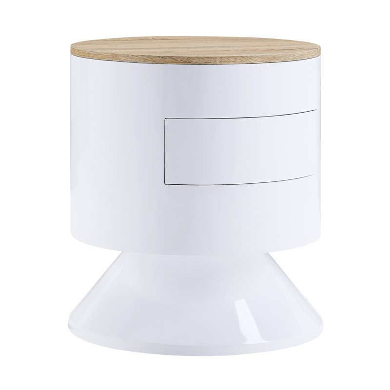 Chasteen Accent Table with Display and Utility Function