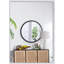 Miroir circulaire 32 po avec cadre perlé en métal
