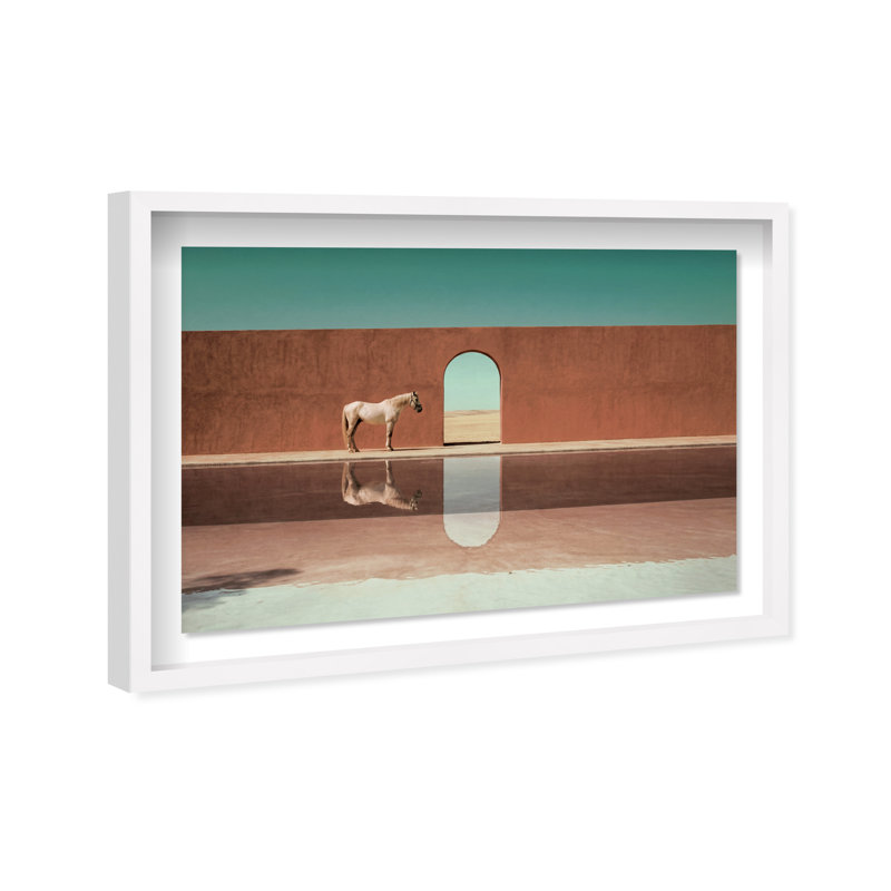 Western Reflections Print by Oliver Gal, 46.5"H x 31.5"W, White Shadowbox