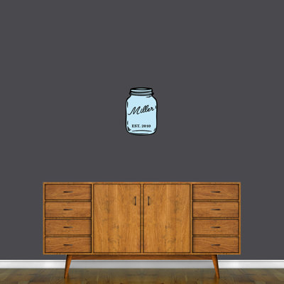 Décalcomanie murale nom mason pot