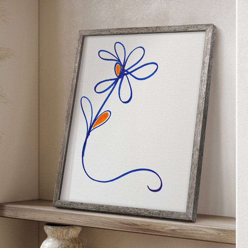 Reproduction encadrée Wobbler Blooms I - bois massif, H 21 po x l 17 po
