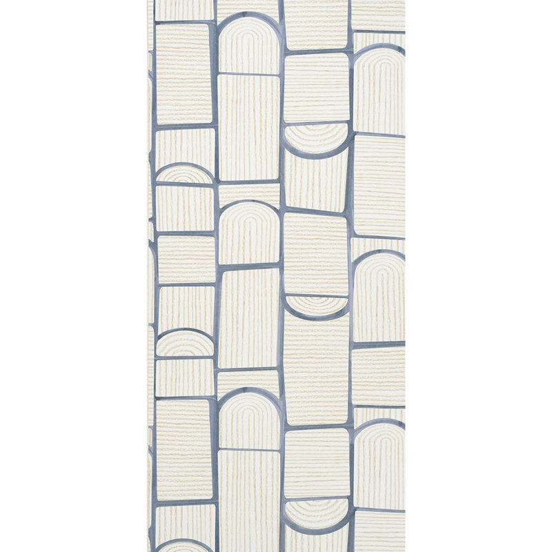Papier peint Schumacher x Backdrop Bloomsbury, Ardoise