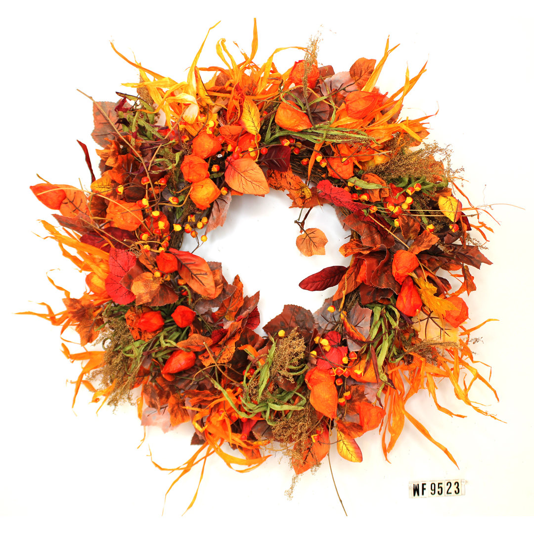 Faux Berry Silk 24'' Wreath August Grove®