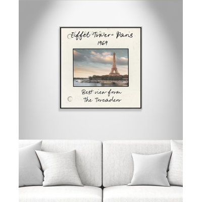 Paris France - Eiffel View Print by Danita Delmont