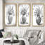 «Nature morte au crayon noir et blanc monochrome», 3 pièces sur toile-1864392975-1864392963