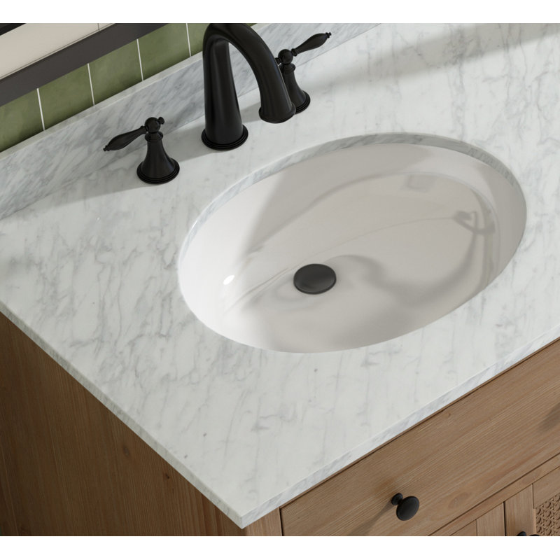 Meuble-lavabo simple 72 po avec lavabo encastré blanc Maxbano Farmhouse