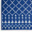 Tapis bleu / blanc à motif géométrique Ellar-1320465993