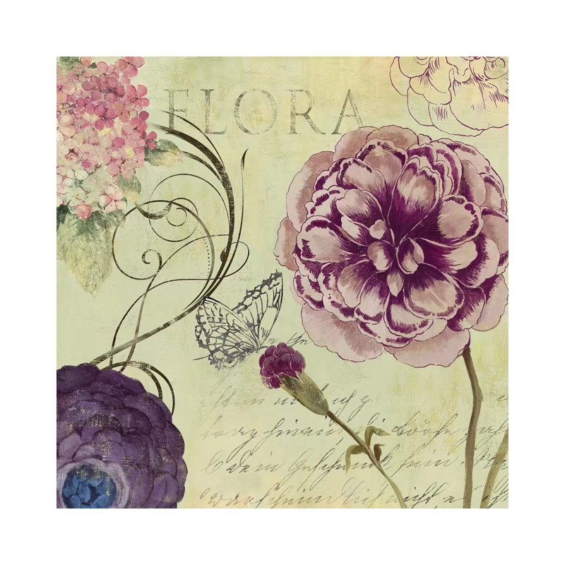 Flora by Aimee Wilson - Wrapped Canvas Print, 93.98 cm H x 93.98 cm W x 3.175 cm D