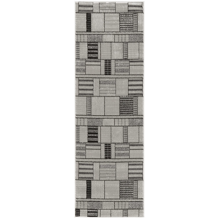 Faunsdale Black Grey Modern Indoor Rug