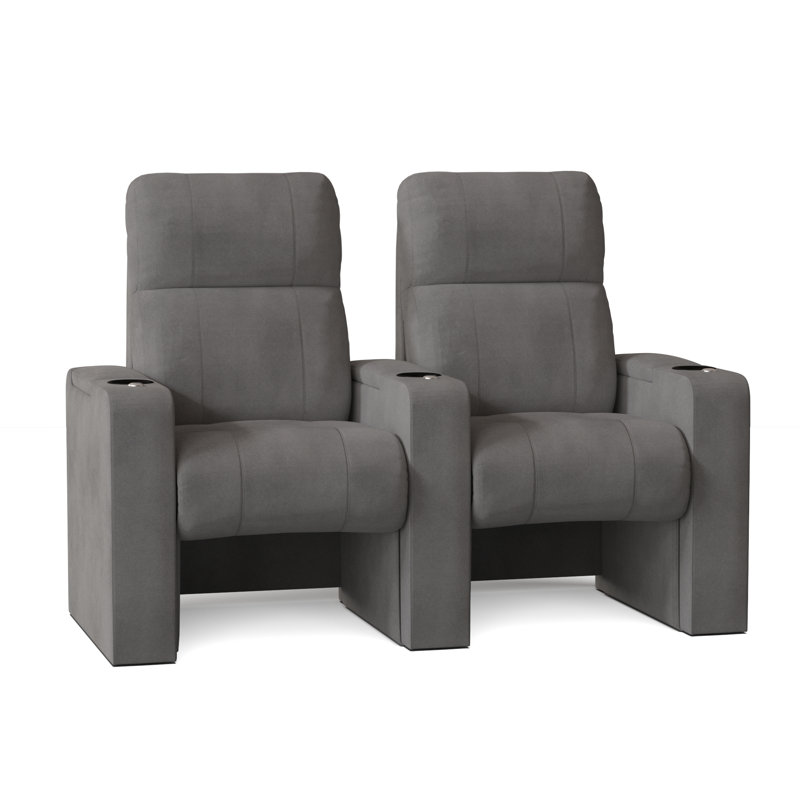 Rangée de sièges de cinéma maison Jet (rangée de 2), Ombre Smartsuede