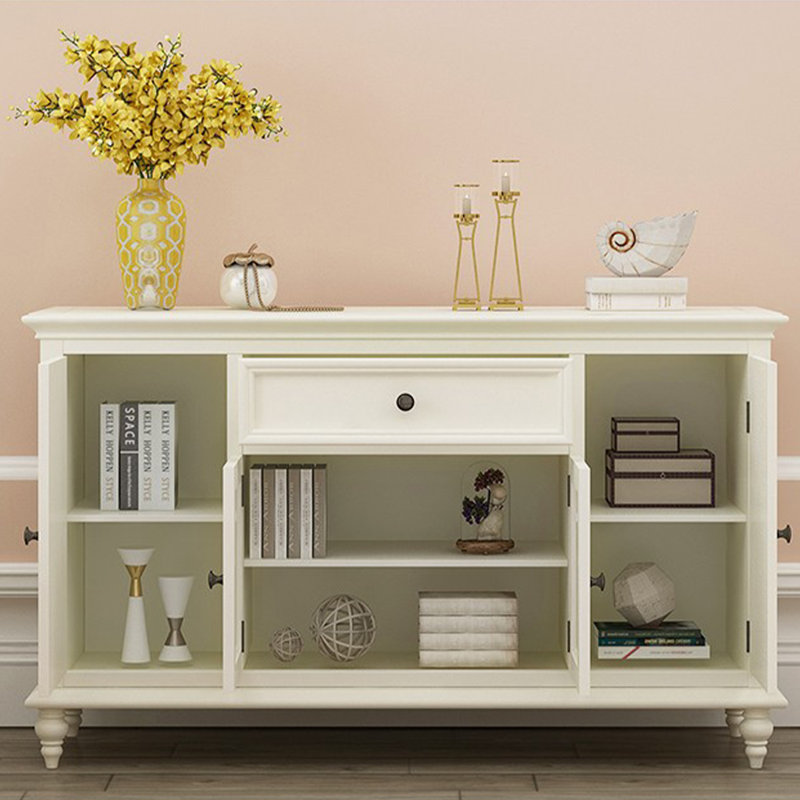 American Minimalist Birch Multi-Functional Sideboard, 34.45" H x 55.12" W x 15.75" D