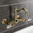 Kingston Brass Double-Handle 2-Hole Wall-Mount Bridge Kitchen Faucet-90545649-93676251