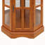 Vitrine de coin avec 5 tablettes et système d'éclairage (ampoule E26 non incluse)-121296954