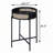 Black End Table with Tray Top