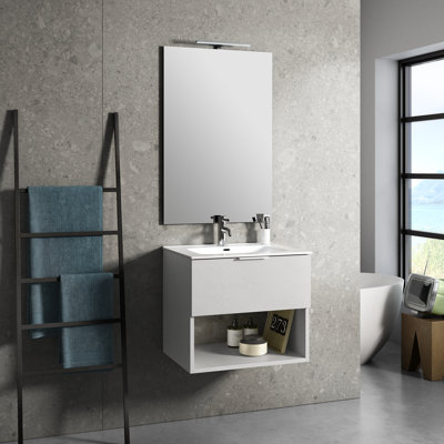 Bainter 610 mm Single Vanity with Integrated Ceramic Basin