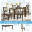 Wooden Dining Rectangular Table Set For 4,Kitchen Dining Table For Small Space-1455830803