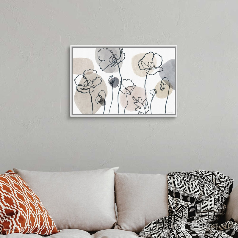 «Think Neutral 01» par Lisa Audit - reproduction d'art, H 22 po x l 32 po x P 1,75po, Toile blanche encadrée