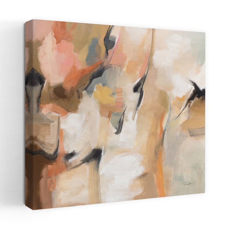 Uphill, art abstrait contemporain, H 18 po x l 18 po
