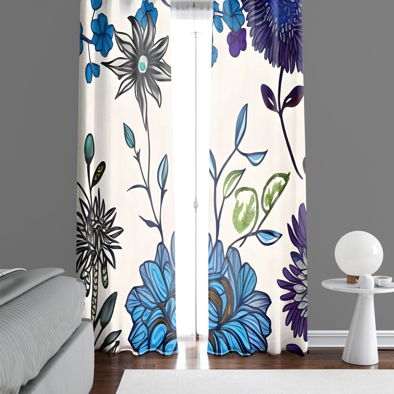 Rideau en polyester Breasya, L 40 po x L 52 po