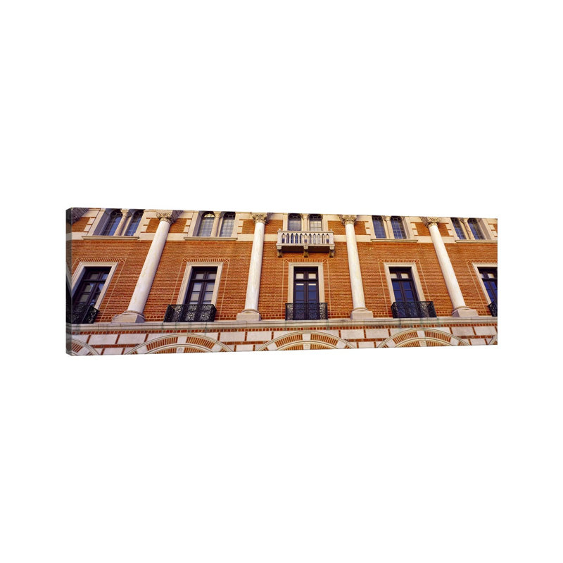 Low Angle View Of An Educational Building, Rice University, Houston, Texas, USA - Wrapped Canvas Panoramic Print