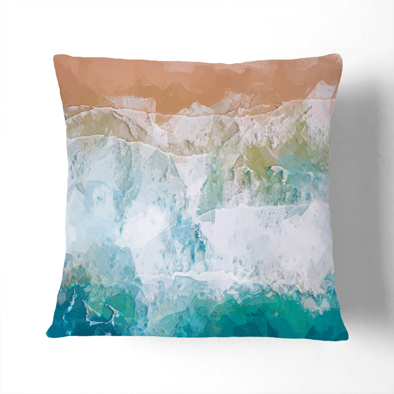 Square Throw Cushion, Stone, 55cm H x 55cm W x 20cm D