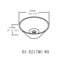 Lavabo de salle de bain rond en céramique sur comptoir Art Basinbab217mowh