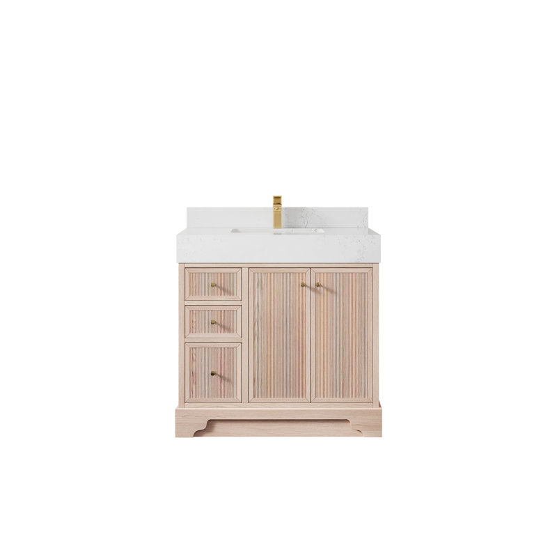 36'' Single Bathroom Vanity with Quartz Top