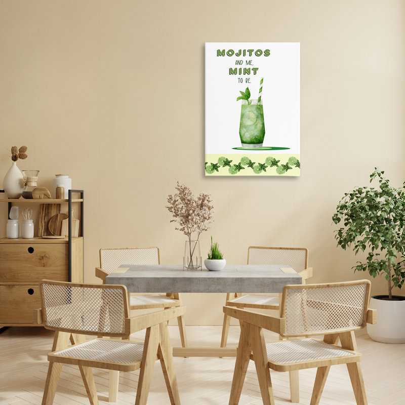 «Mojito & Me Mint To Be Canvas», conception par Brett Blumenthal, H 24 po x l 16 po