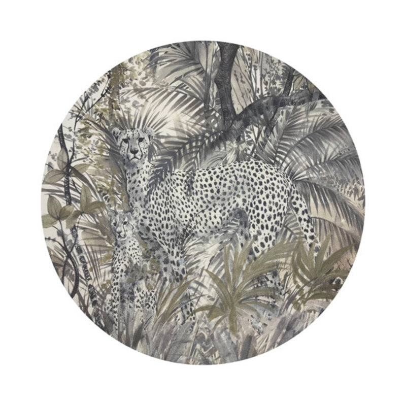 Arcadia Chettah Vegan Leather Round Coasters