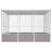 Dariona 83.3'' Steel Flat Top Flight Cage-373699326