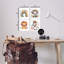  «Rainbow Feather», ensemble d'art sur plaque par LSR Design Studio