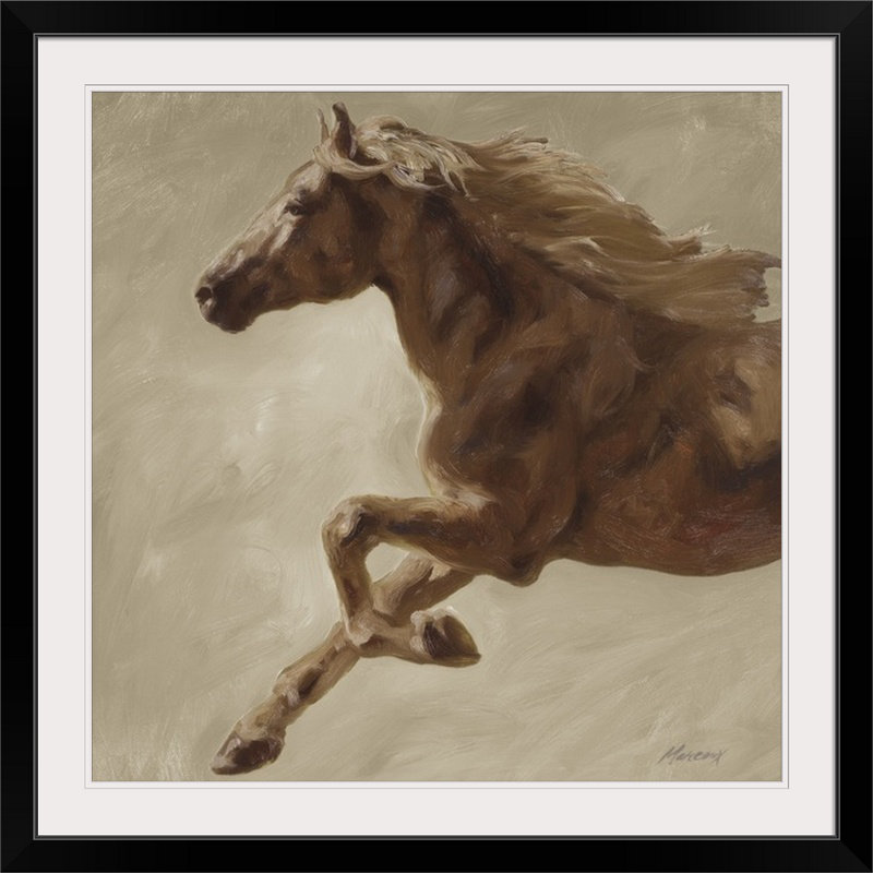 Armann «Trot» par Julianne Marcoux, reproduction d'art, H 32 po x l 32 po x P 1 po, Cadre noir