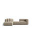 3 Seater Velvet Sofa & Chaise-1791726599