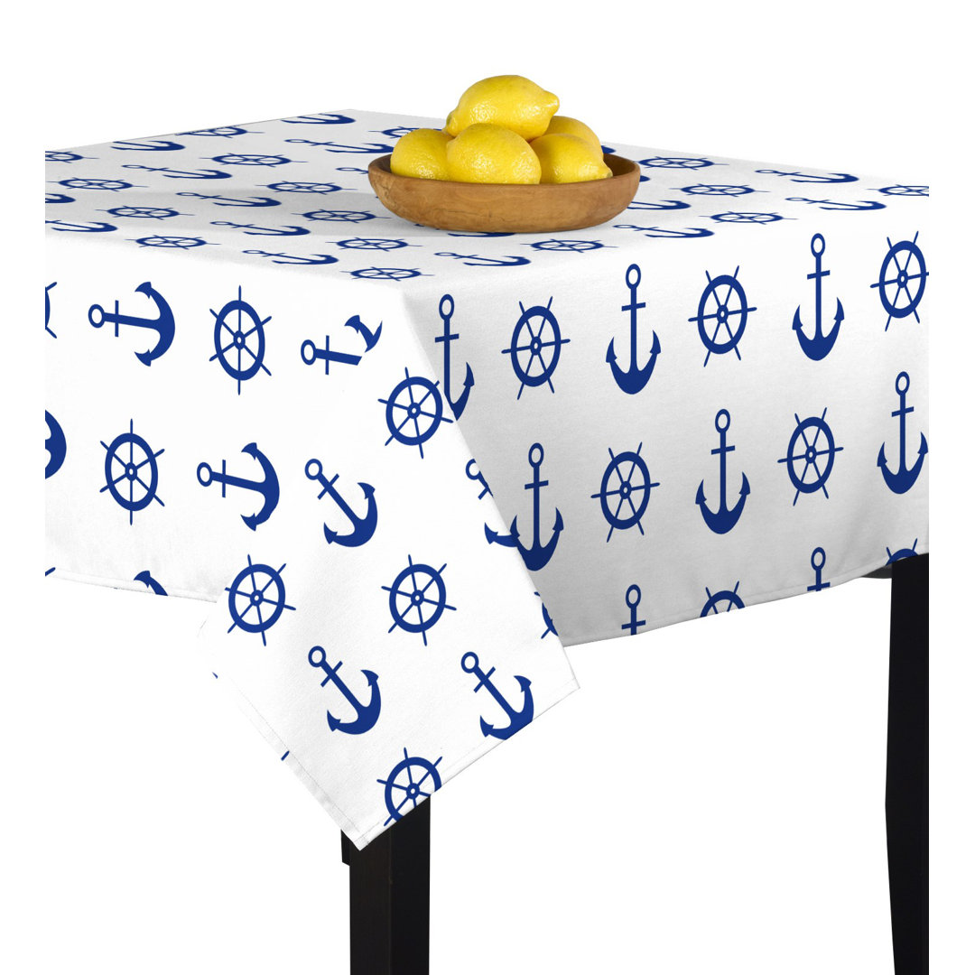 Cora Geometric Square Tablecloth Breakwater Bay