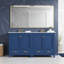 Meuble-lavabo moderne de 60 po - Portes à fermeture douce, étanches et tablettes intégrées?-1697792354