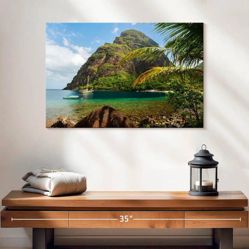 Petit Piton, 16" H x 24" W
