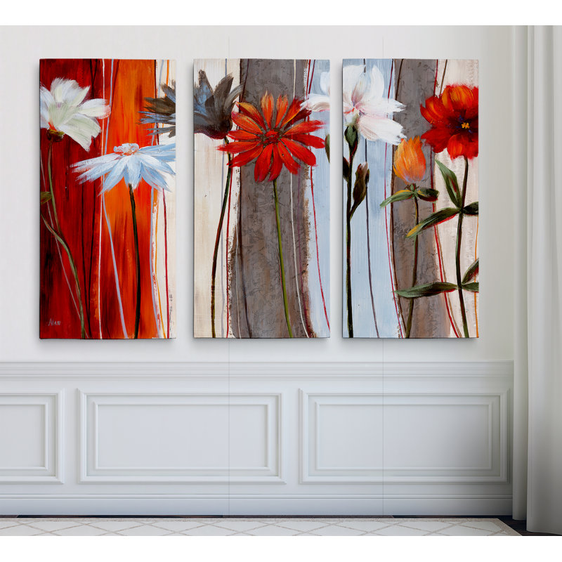 " Spring Debut " 3 - Pieces, 24" H x 48" W x 1.5" D