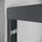 56 - 60 In. W X 57 H Tub Door, Semi , Matte Black, Tempered Glass, 304 Stainless Steel Handles Black 56-60 Shower Door Thick Clear 100%
